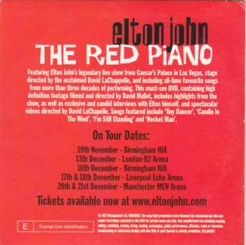 DVD Elton John: The Red Piano (Live On Tour)