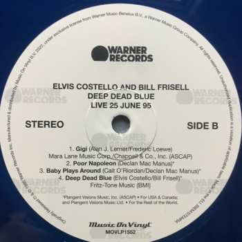 LP Elvis Costello: Deep Dead Blue (Live 25 June 95) LTD | NUM | CLR