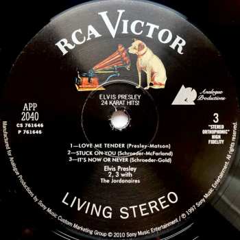 3LP Elvis Presley: 24 Karat Hits!