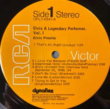 LP Elvis Presley: A Legendary Performer - Volume 1