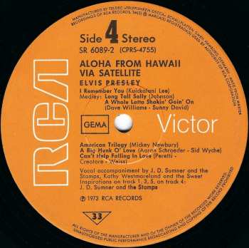 2LP Elvis Presley: Aloha From Hawaii Via Satellite