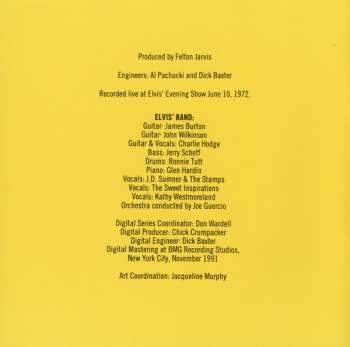 CD Elvis Presley: Elvis As Recorded At Madison Square Garden