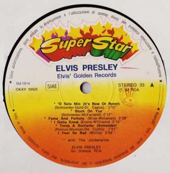 LP Elvis Presley: Elvis Presley (Elvis' Golden Records)
