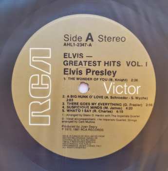 LP Elvis Presley: Elvis Greatest Hits Volume One