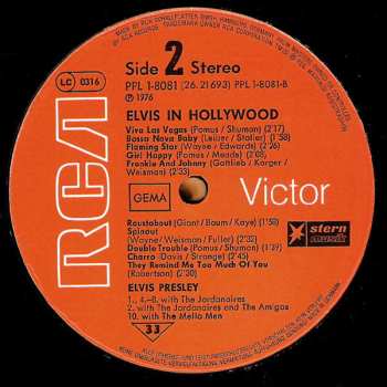 LP Elvis Presley: Elvis In Hollywood