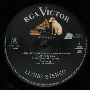 2LP Elvis Presley: Elvis Is Back!