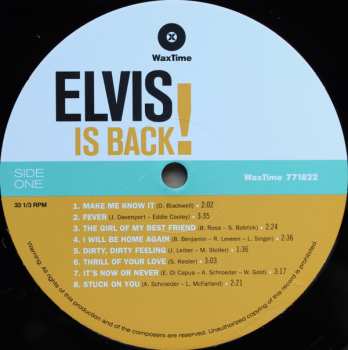 LP Elvis Presley: Elvis Is Back LTD