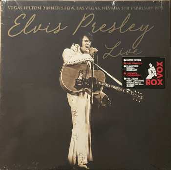 LP Elvis Presley: Elvis Presley Live (Vegas Hilton Dinner Show, Las Vegas, Nevada 5th February 1973) NUM | CLR