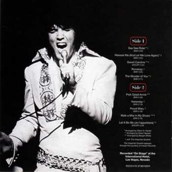 2CD Elvis Presley: On Stage