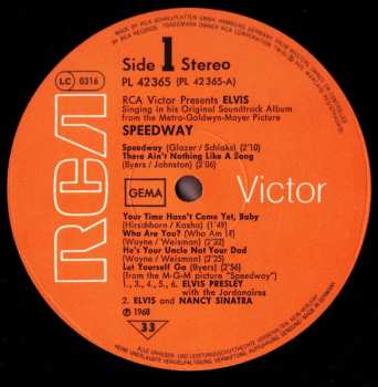 LP Elvis Presley: Speedway