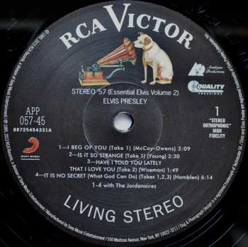 2LP Elvis Presley: Stereo 57 (Essential Elvis Volume 2)