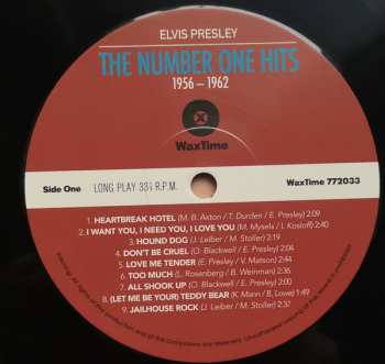 LP Elvis Presley: The Number One Hits 1956-1962