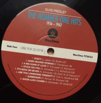 LP Elvis Presley: The Number One Hits 1956-1962