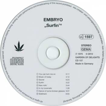 CD Embryo: Surfin'