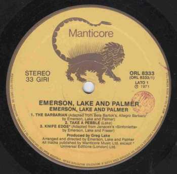 LP Emerson, Lake & Palmer: Emerson Lake & Palmer