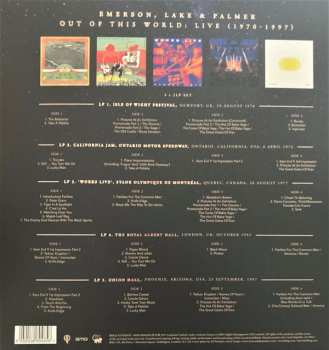 10LP/Set di cofanetti Emerson, Lake & Palmer: Out Of This World: Live (1970-1997) DLX