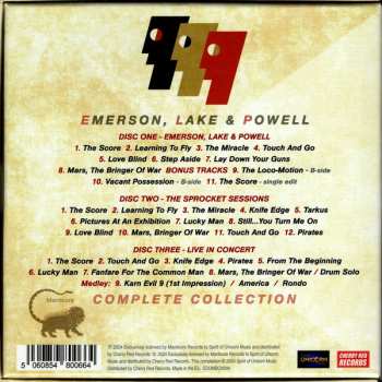3CD/Set di cofanetti Emerson, Lake & Powell: Complete Collection