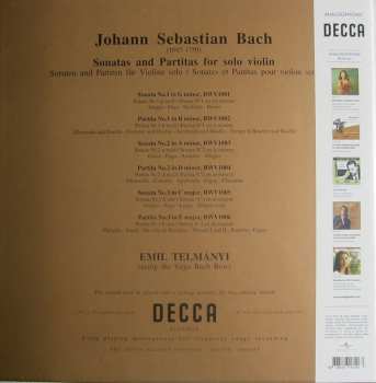3LP/Set di cofanetti Johann Sebastian Bach: Three Sonatas And Three Partitas For Unaccompanied Violin