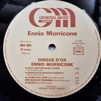 LP Ennio Morricone: Disque D'or