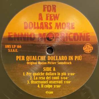 LP Ennio Morricone: For A Few Dollars More (Per Qualche Dollaro In Più - Original Motion Picture Soundtrack) CLR | LTD