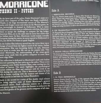 2LP Ennio Morricone: Psycho DLX | LTD | NUM | CLR