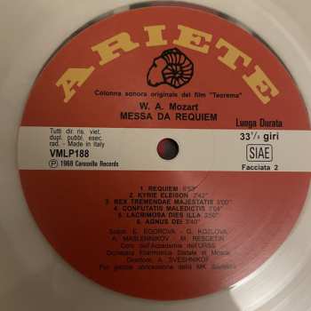 LP Ennio Morricone: Teorema (Colonna Sonora Originale Del Film) LTD | CLR
