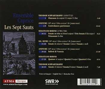 CD Ensemble Caprice: Les Sept Sauts (Barocke Kammermusik Am Stuttgarter Hof = Baroque Chamber Music At The Stuttgart Court = Musique Baroque À La Cour De Stuttgart)