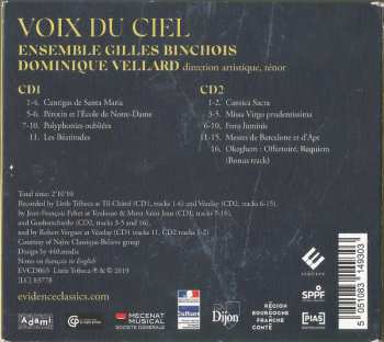 2CD Ensemble Gilles Binchois: Voix Du Ciel. Polyphonies Médiévales et Chants Sacrés