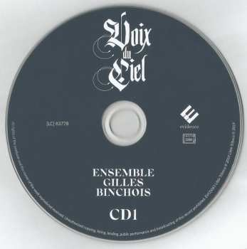 2CD Ensemble Gilles Binchois: Voix Du Ciel. Polyphonies Médiévales et Chants Sacrés