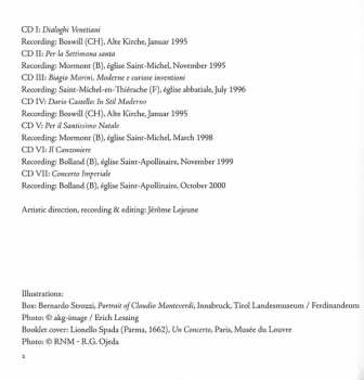7CD/Set di cofanetti Ensemble La Fenice: The Heritage Of Monteverdi