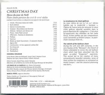 CD Ensemble Organum: Notre-Dame De Paris Mass For Christmas Day