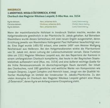 CD Ensemble Rosarum Flores: Global Player Maximilian (Musikalisches Networking Um 1500)