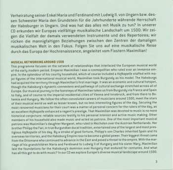 CD Ensemble Rosarum Flores: Global Player Maximilian (Musikalisches Networking Um 1500)
