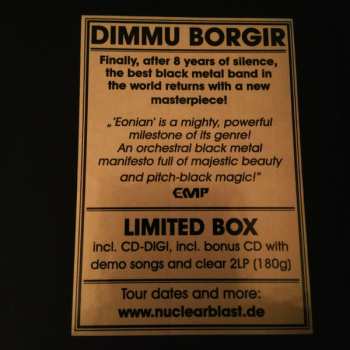 2LP/2CD/Set di cofanetti Dimmu Borgir: Eonian LTD | DIGI | CLR