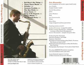 CD Eric Alexander: Song Of No Regrets