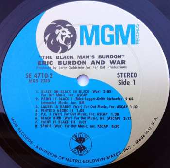 2LP Eric Burdon & War: The Black-Man's Burdon