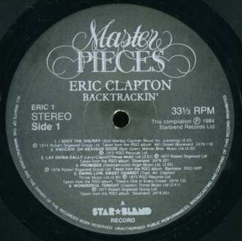 2LP Eric Clapton: Backtrackin' LTD