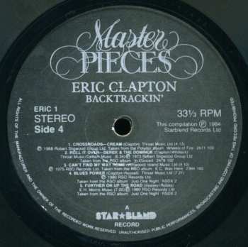 2LP Eric Clapton: Backtrackin' LTD