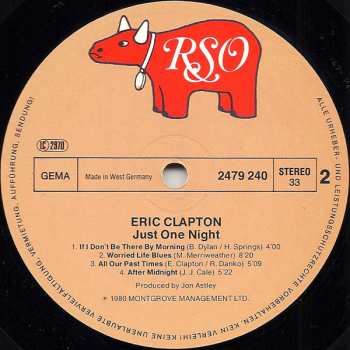 2LP Eric Clapton: Just One Night