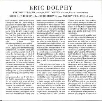 CD Eric Dolphy: Out To Lunch!