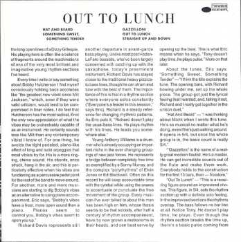 CD Eric Dolphy: Out To Lunch!