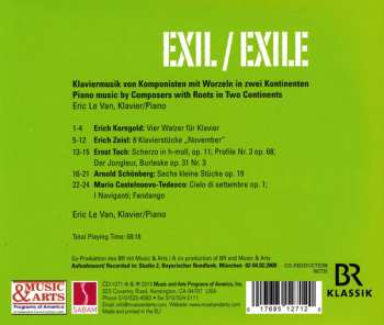 CD Eric Le Van: Exil: Klaviermusik von Korngold, Zeisl, Toch, Schonberg Und Castelnuovo-tedesco