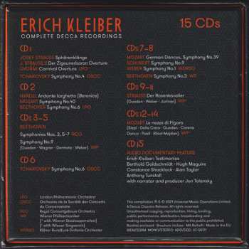 15CD/Set di cofanetti Erich Kleiber: Complete Decca Recordings LTD