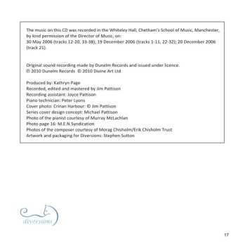 CD Murray McLachlan: Music For Piano, Volume 6