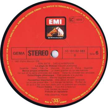 6LP/Set di cofanetti Erik Satie: Das Klavierwerk