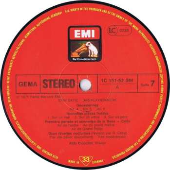 6LP/Set di cofanetti Erik Satie: Das Klavierwerk