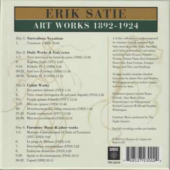 4CD/Set di cofanetti Erik Satie: Art Works 1892-1924