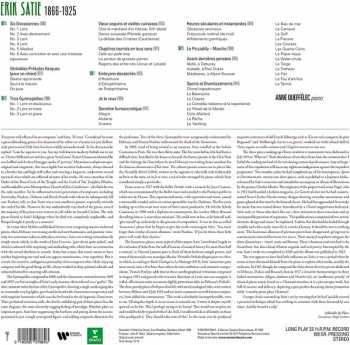2LP Erik Satie: 3 Gymnopédies, 6 Gnossiennes & other Piano works