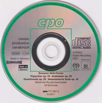 SACD Münchner Rundfunkorchester: Divertimento / Orchestral Works
