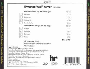 CD Alun Francis: Violin Concerto Op. 26; Serenade For Strings